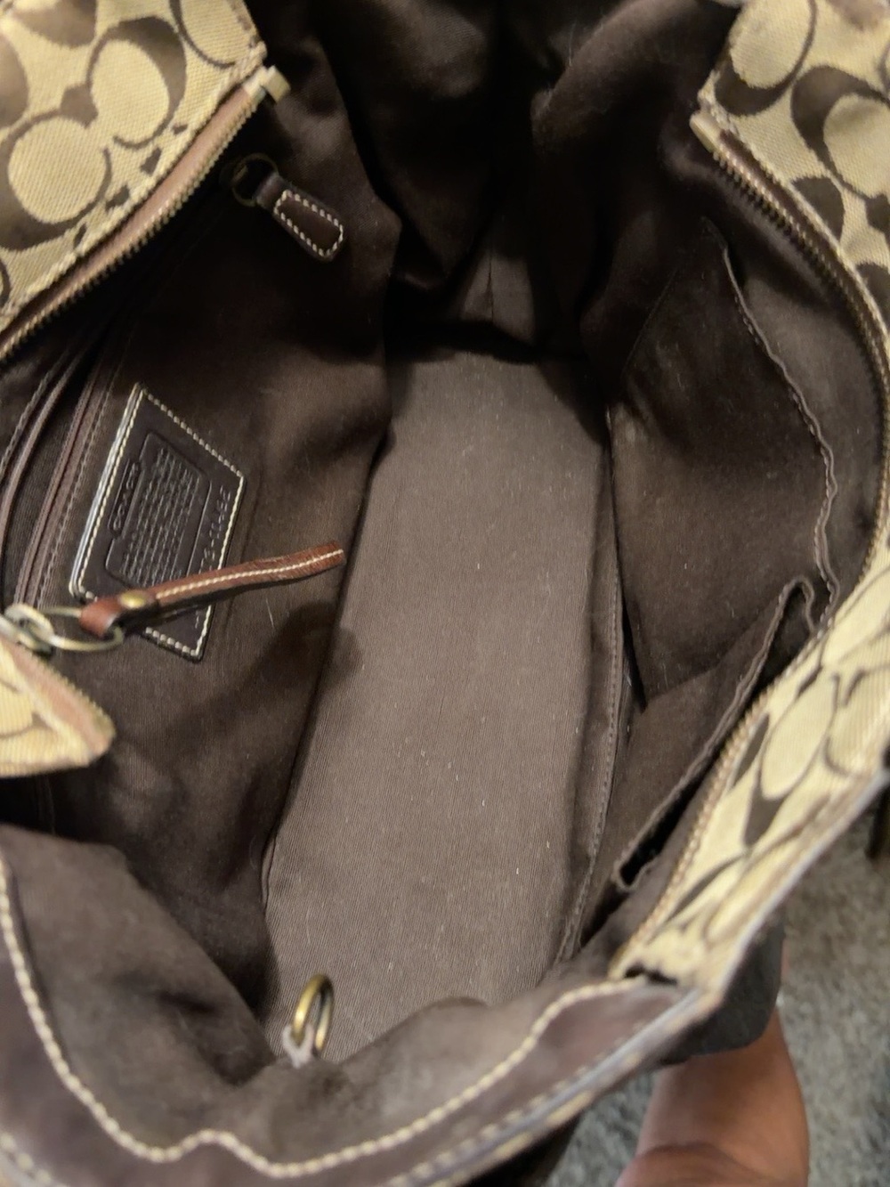 Coach Patchwork Signature Canvas Tote in Brown - Picture 4 of 5